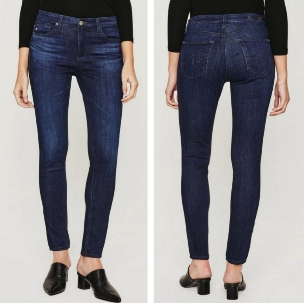AG 28 Legging Super Skinny Ankle Dark Indigo Wash Mid Jeans Adriano Goldschmied